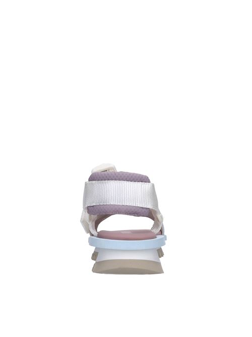 Malia leather and fabric sandals 3JUIN | MALIA 010 BUNNIE FLOORMARINE
